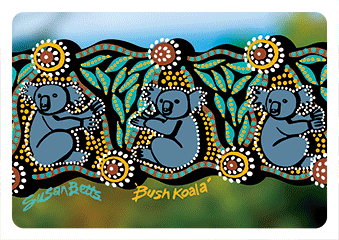 Bulurru 3D Magnet By Susan Betts - Bush Koala