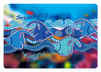 Bulurru 3D Magnet By Susan Betts - Reef Fish