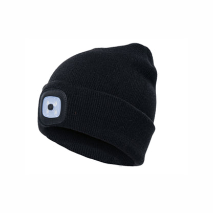 Headlight Beanie Hat Orange Black Blue Camo LED USB Rechargeable - fair-dinkum-gifts