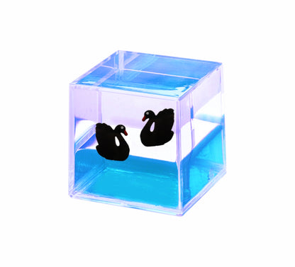 Oily Water Cubes Aussie Gifts Souvenirs Paperweights Coloured Liquid with Floaters - fair-dinkum-gifts