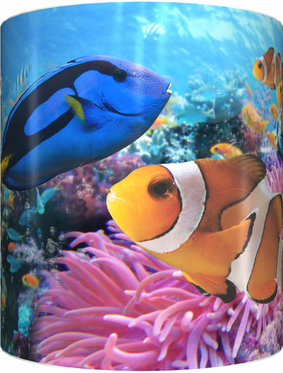 BLUE TANG & CLOWNFISH Mug Cup 300ml Gift Aussie Australia Fish Nemo Dory Great Barrier Reef - fair-dinkum-gifts
