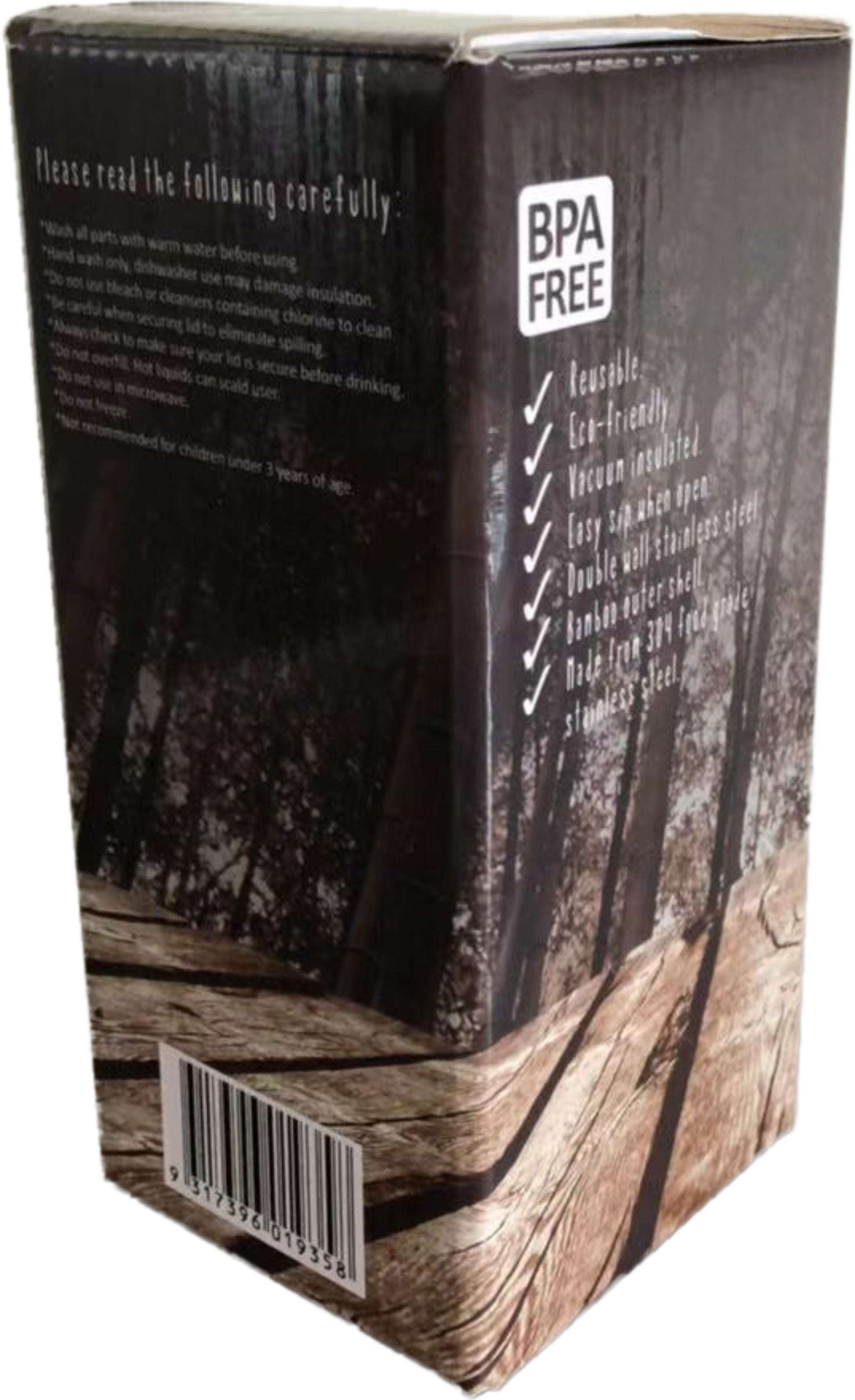 Coffee Because Adulting Is Hard Bamboo Travel Mug Flask 450ml Gift Eco Friendly - fair-dinkum-gifts