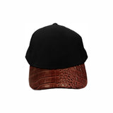 Croc Skin Curved Peak Cap Hat Australian Design Mens Womens Unisex 4 Colours Available - fair-dinkum-gifts