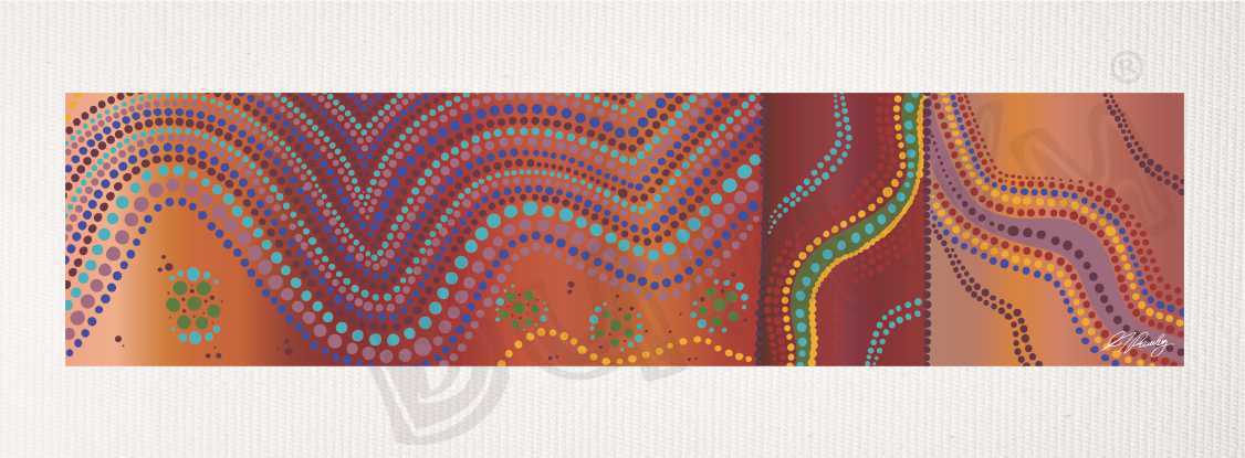 Bulurru Aboriginal Art Canvas Print Unstretched - Bullawa By Alisha Pawley