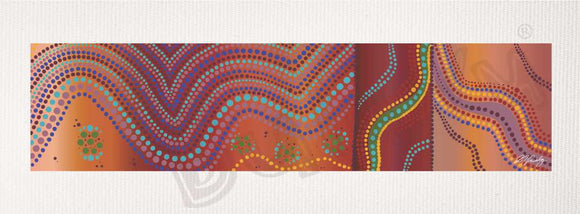 Bulurru Aboriginal Art Canvas Print Unstretched - Bullawa By Alisha Pawley