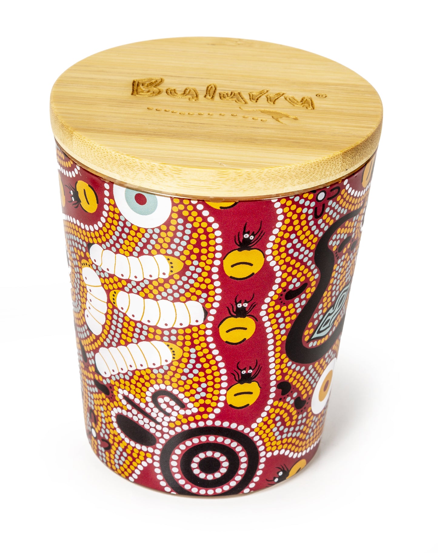 Bulurru Aboriginal Soy Candle Bush Tucker Tan Orange Blossom - fair-dinkum-gifts