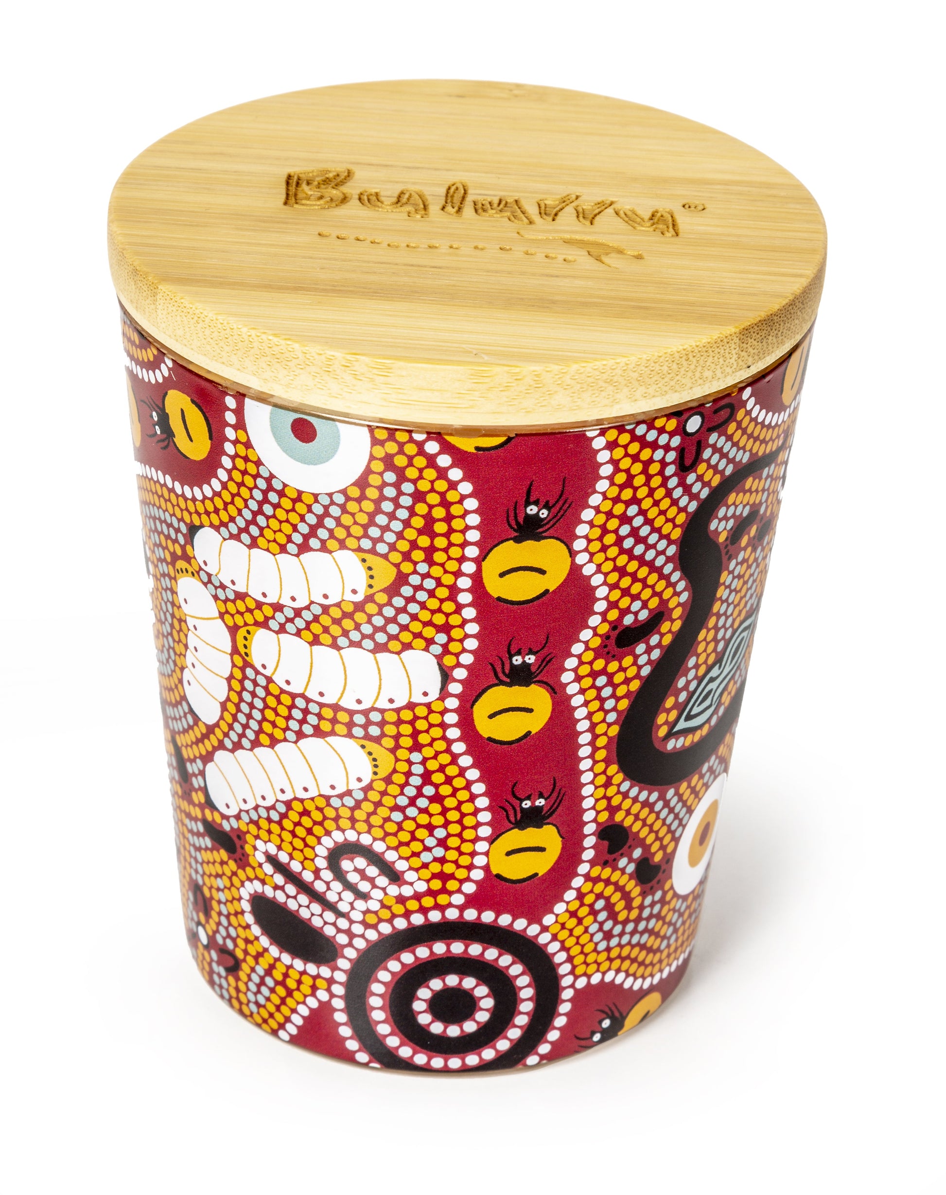 Bulurru Aboriginal Soy Candle Bush Tucker Tan Orange Blossom - fair-dinkum-gifts