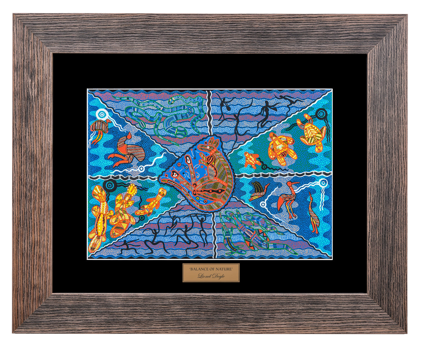 Bulurru Aboriginal Art Canvas Print Unstretched - Balance Of Nature By Lionel Doyle