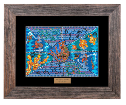 Bulurru Aboriginal Art Canvas Print Unstretched - Balance Of Nature By Lionel Doyle