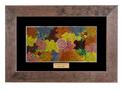 Bulurru Aboriginal Art Canvas Print Unstretched - Bush Fruit Dreaming By Doris Abbott (Nampitjinpa)