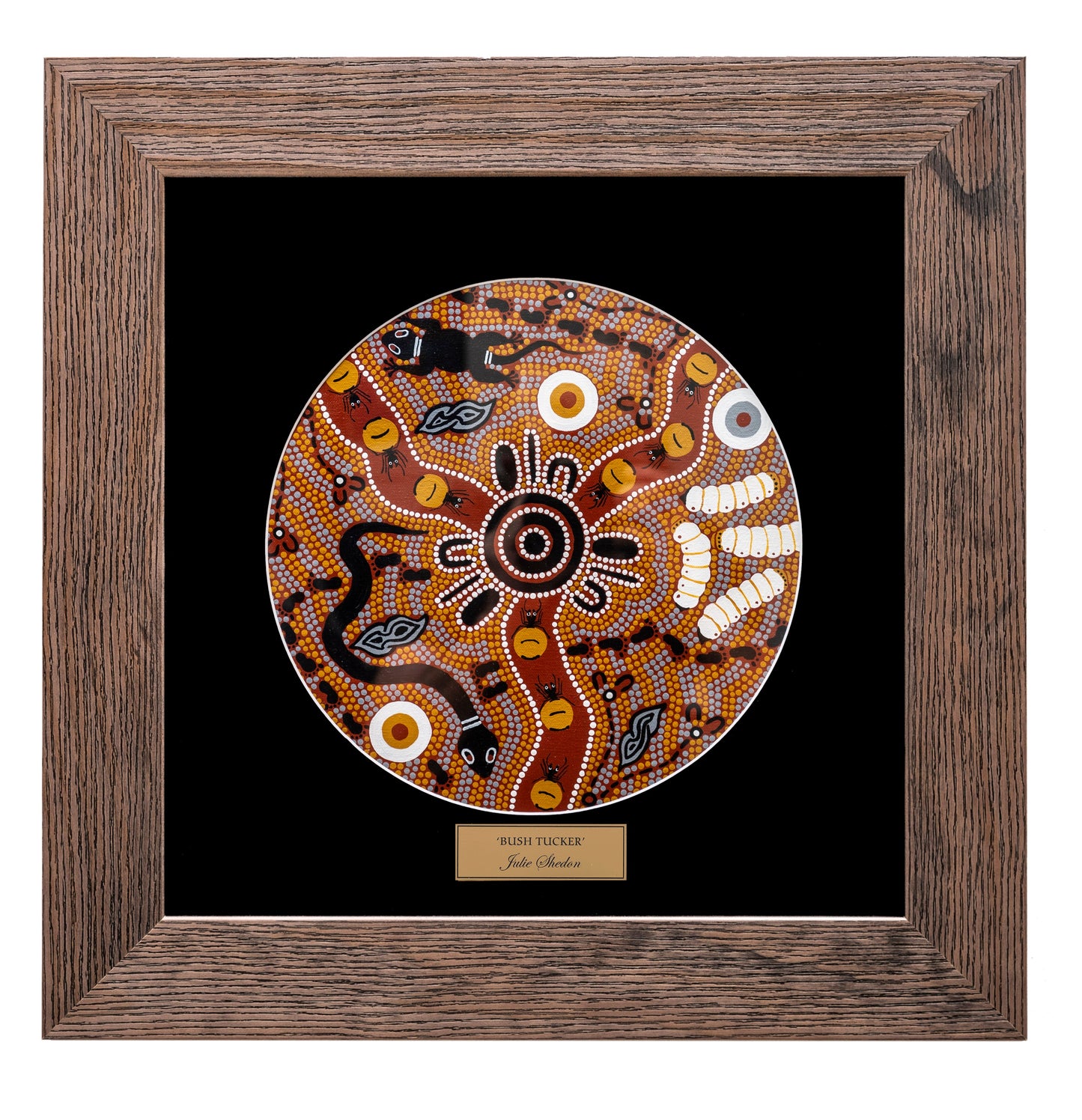 Bulurru Aboriginal Art Canvas Print Unstretched - Bush Tucker By Julie Paige