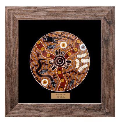 Bulurru Aboriginal Art Canvas Print Unstretched - Bush Tucker By Julie Paige