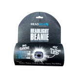 Headlight Beanie Hat Orange Black Blue Camo LED USB Rechargeable - fair-dinkum-gifts