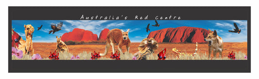 Central Australia Montage Bar Runner Northern Territory Non Slip Neoprene Bar Accessories CLEARANCE - fair-dinkum-gifts
