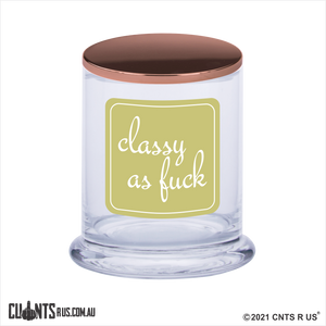 Classy As F*ck Scented Candle Rude - fair-dinkum-gifts