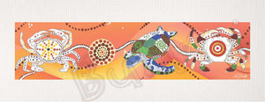 Bulurru Aboriginal Art Canvas Print Unstretched - Crabs By Alisha Pawley
