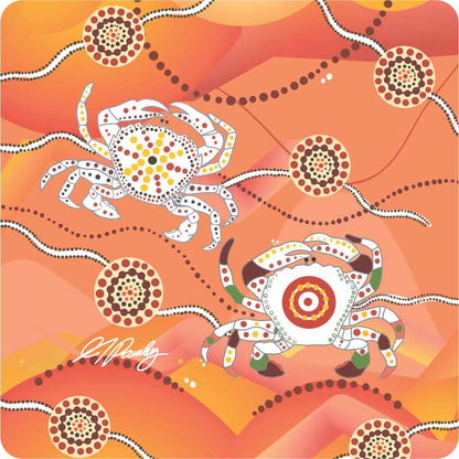 Aboriginal Ceramic Coasters - Set of 4