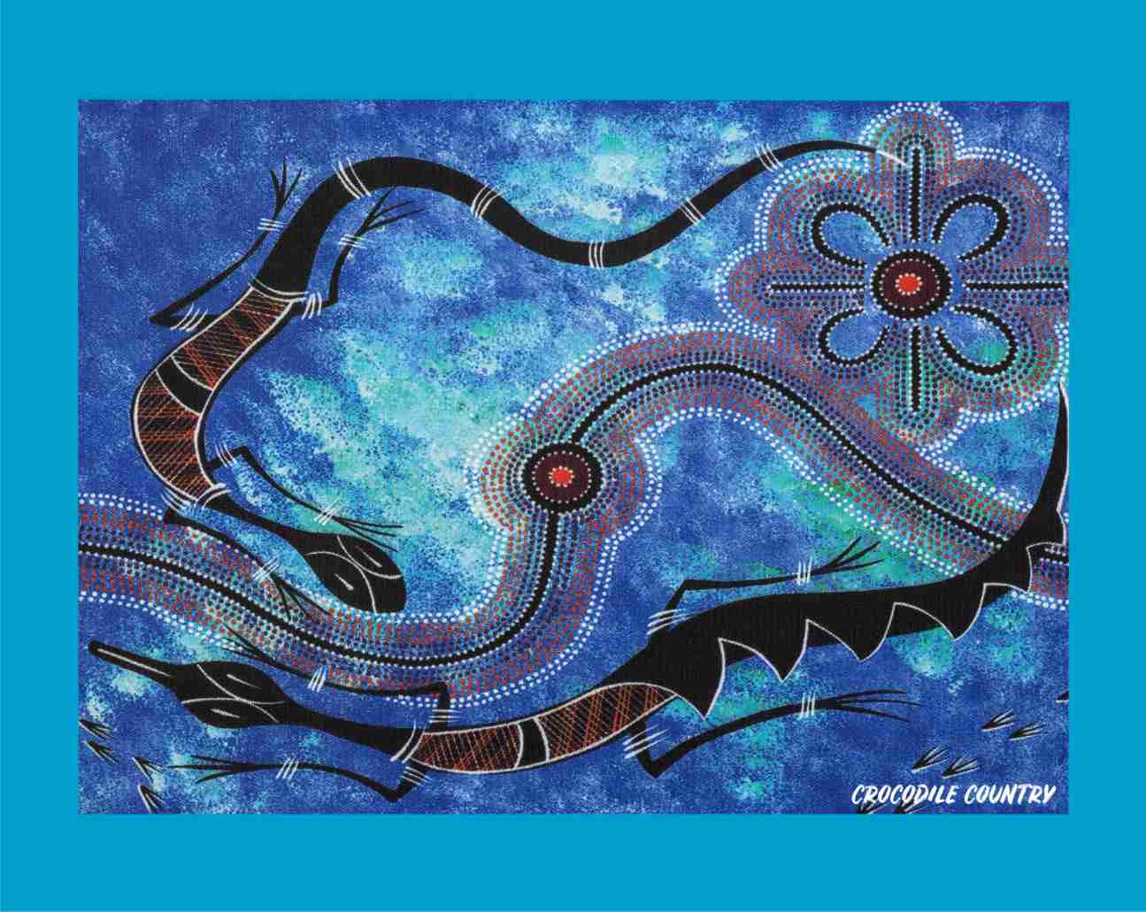 Canvas Art Print - Crocodile Country