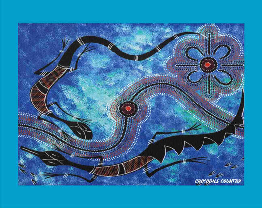 Canvas Art Print - Crocodile Country