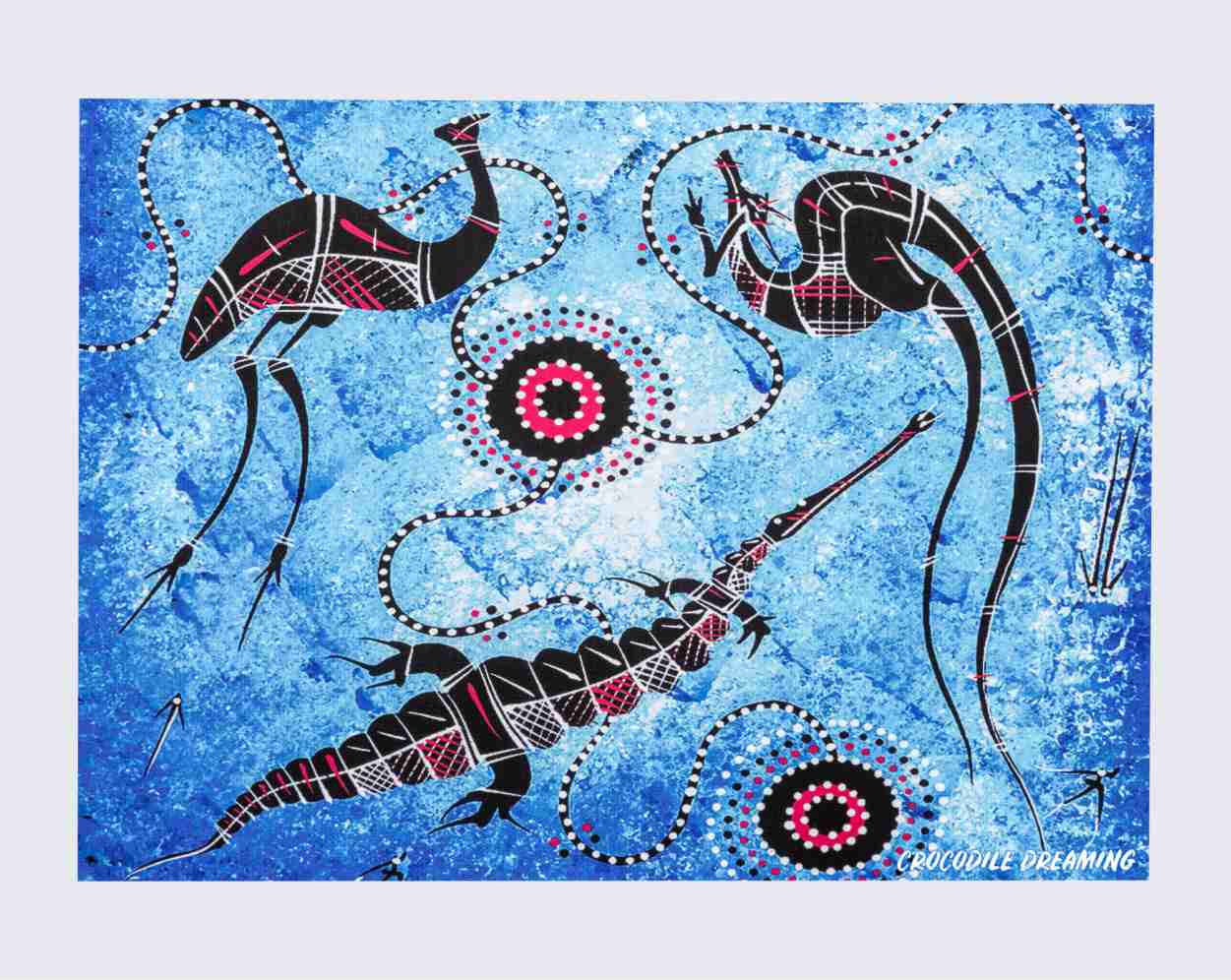 Canvas Art Print - Crocodile Dreaming