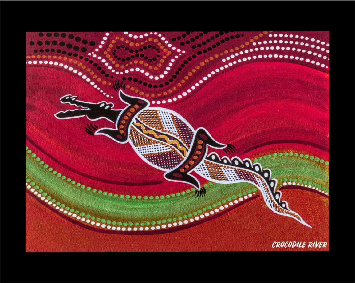 Canvas Art Print - Crocodile River