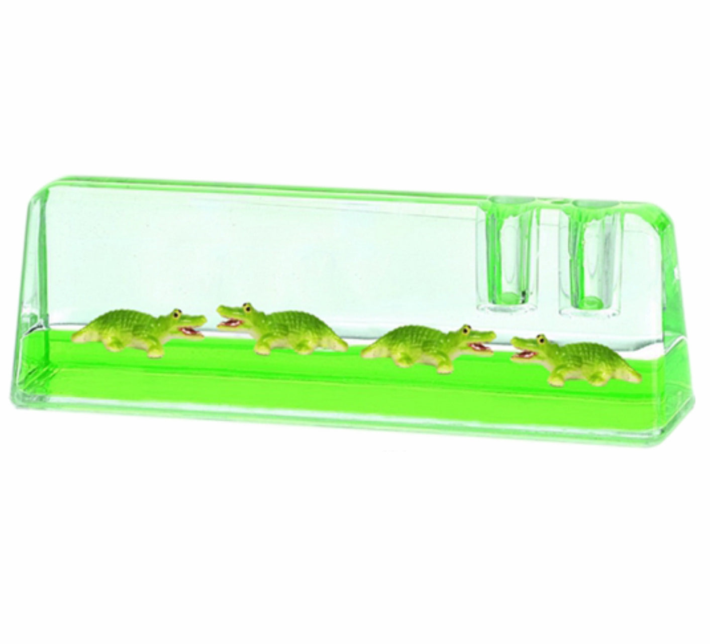 Oily Pen Holders Office Desk Accessories Aussie Gifts Souvenirs Coloured Liquid with Floaters - fair-dinkum-gifts