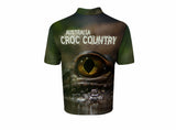 Croc Country Sublimated Polo Shirt Australia Crocodiles Aussie Great Outdoors Outback - fair-dinkum-gifts