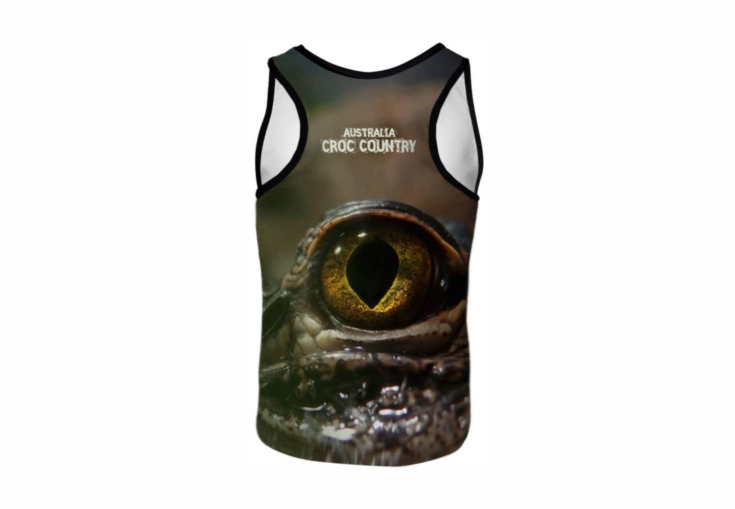Croc Country Sublimated Singlet Australia Crocodiles Aussie Great Outdoors Outback - fair-dinkum-gifts