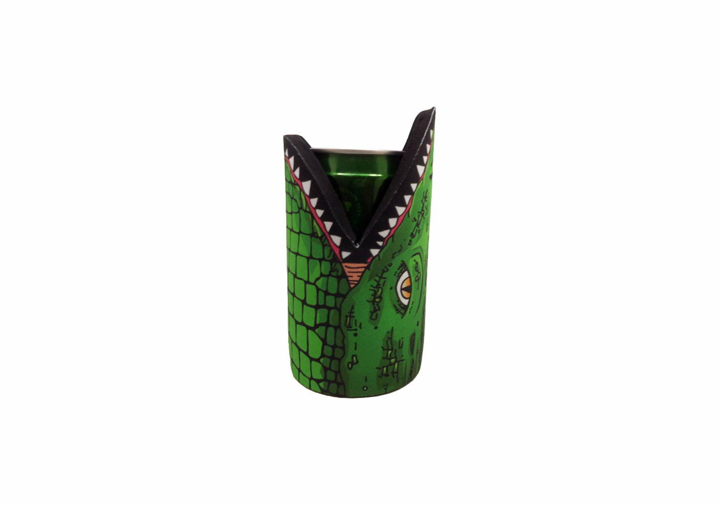 Croc Stubby Holder Pack of 4 Crocodile Drink Cooler Can Holder Neoprene Aussie Green - fair-dinkum-gifts