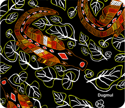 Mousemat Pad Neoprene Graham Kenyon Designs Aboriginal Indigenous Art - fair-dinkum-gifts