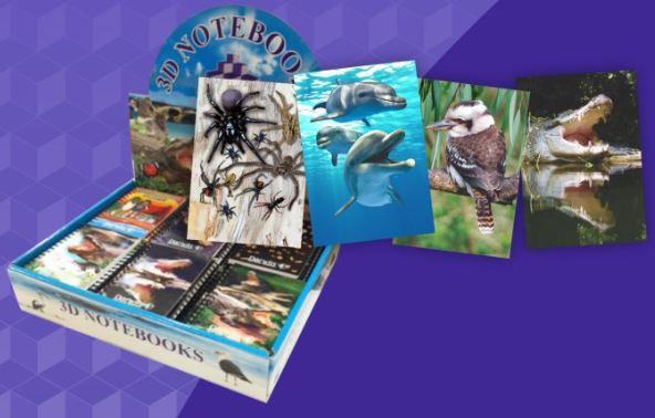 3D Spiral Notebook Aussie Animals Australian - 24 designs to choose from - fair-dinkum-gifts