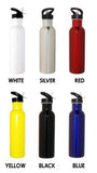 Personalised Drink Bottle 800ml Stainless Steel Laser Engraved Choose Your Colour - fair-dinkum-gifts
