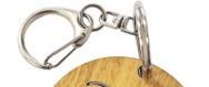 Recycle Wooden Keyring Buddy With Chain