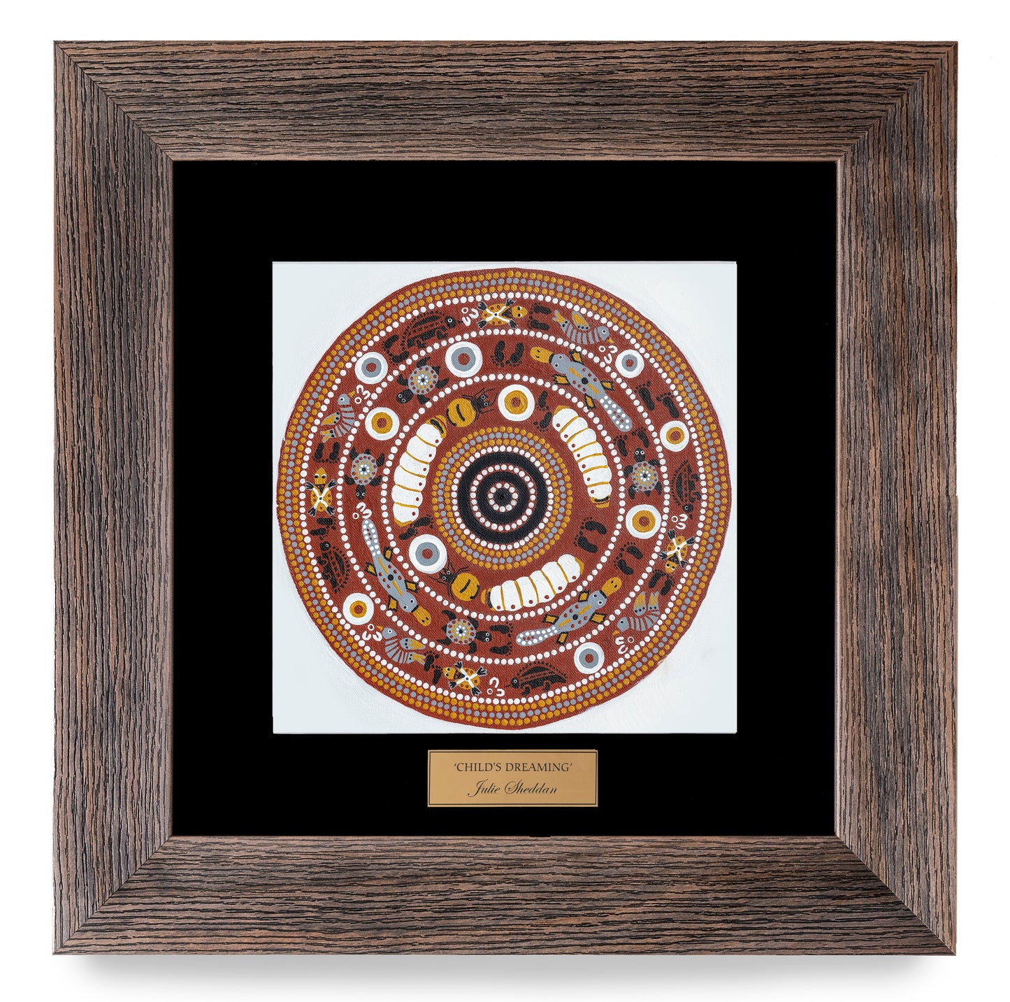 Bulurru Aboriginal Art Canvas Print Unstretched - Child's Dreaming By Julie Paige