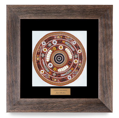 Bulurru Aboriginal Art Canvas Print Unstretched - Child's Dreaming By Julie Paige