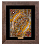 Bulurru Aboriginal Art Canvas Print Unstretched - Crocodile Dreaming By Graham Calma
