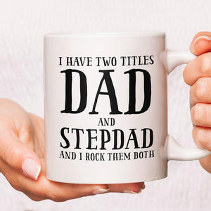 STEPDADS STEPFATHERS Fathers Day Coffee Mugs Presents Birthday Christmas - fair-dinkum-gifts
