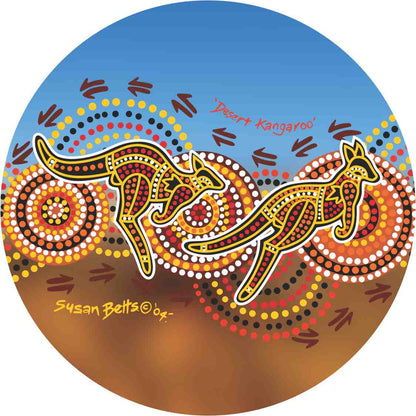 Aboriginal Ceramic Coasters - Set of 4