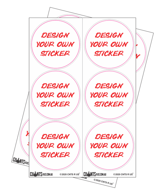 Design Your Own Sticker - Pack of 12 CRU18-23R-11060