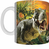 DINOSAUR MONTAGE Mug Cup 300ml Gift Aussie Australia Dinosaurs Triceratops T-Rex - fair-dinkum-gifts