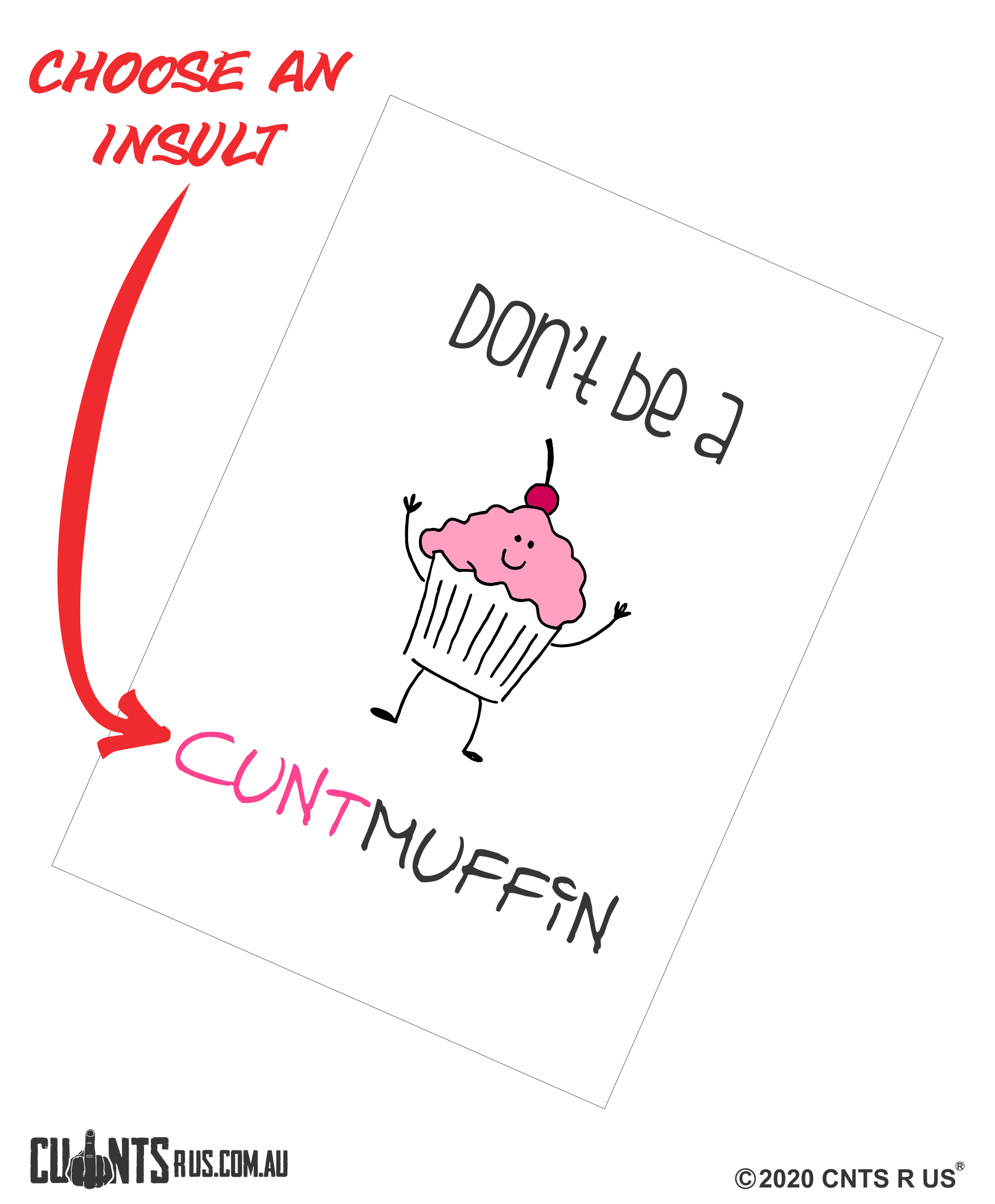 Don't Be A Cuntmuffin Cotton Teatowel CRU03-03-14002 - Fair Dinkum Gifts