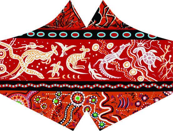 NEW DESIGNS Bulurru Aboriginal Design Face Mask Adult Adjustable