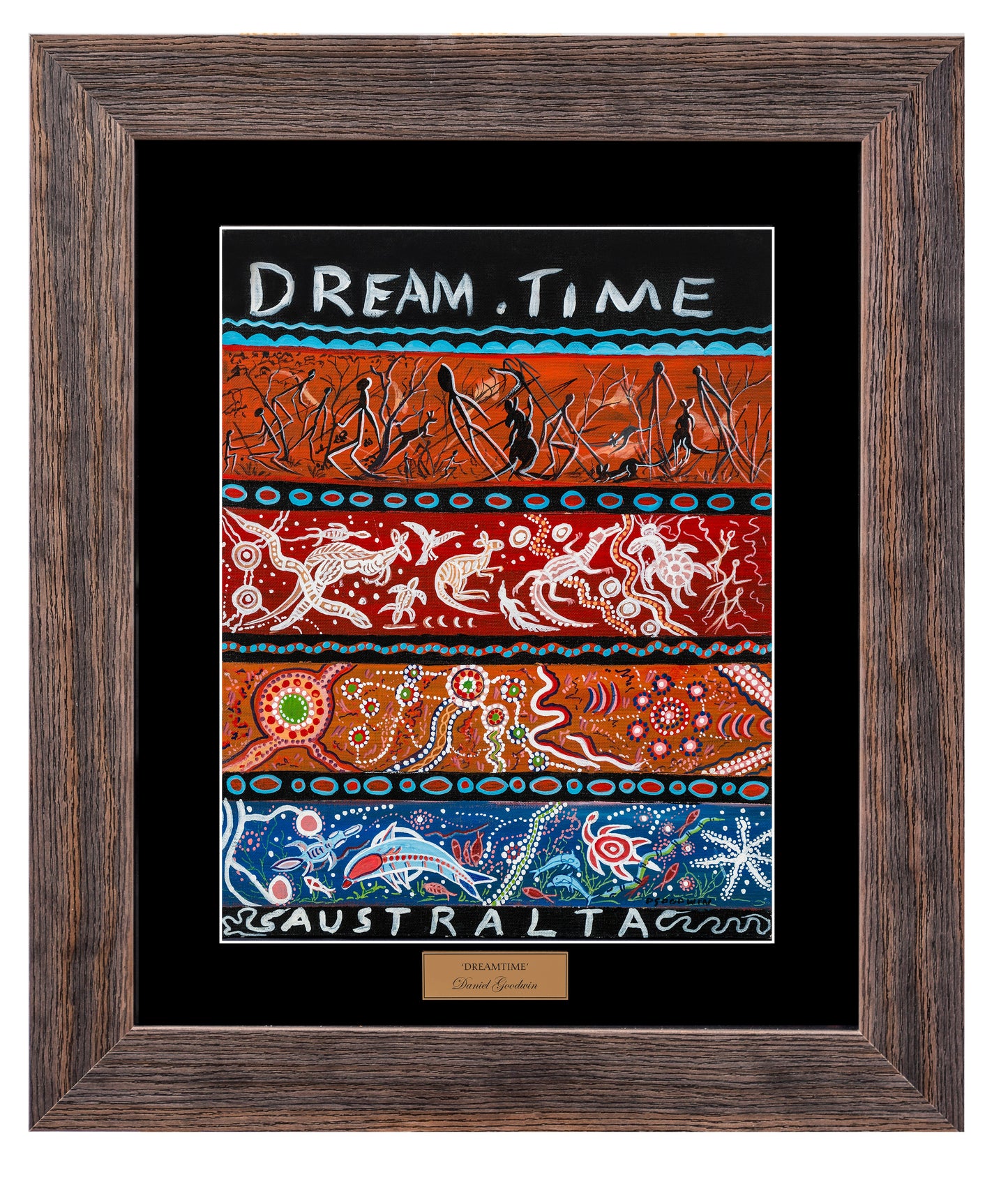 Bulurru Aboriginal Art Canvas Print Unstretched - Dream Time Australia By Daniel Goodwin