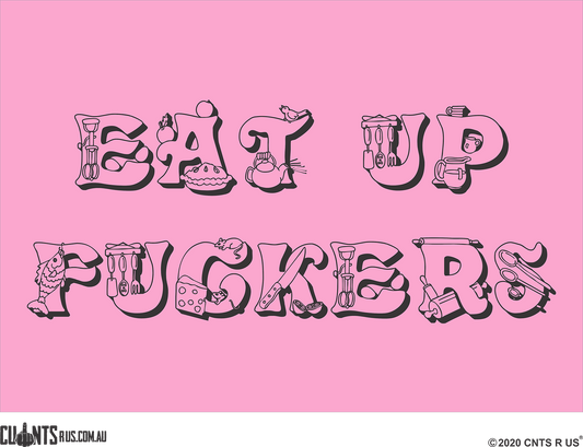 Eat Up Fuckers Decorative Placemat FDG26-22-31001