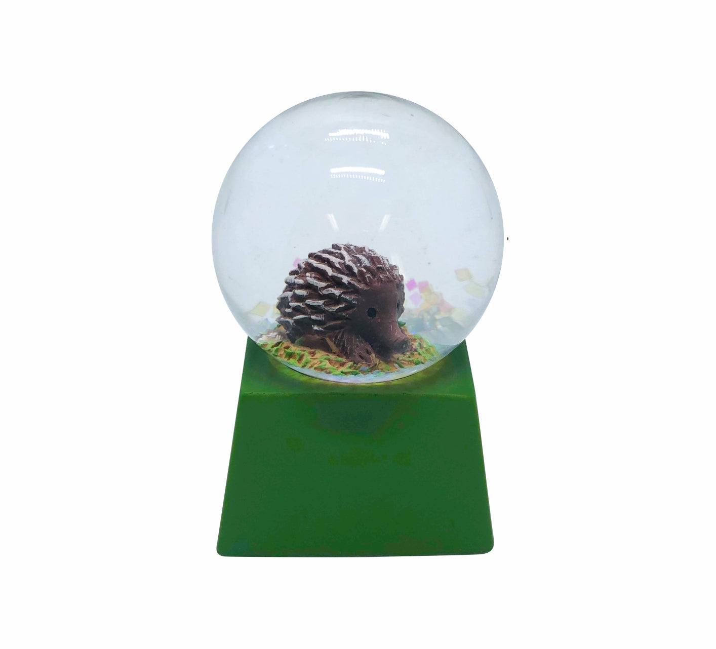 Waterball Glass Square Base 45mm Glitter Globe Aussie Gifts Souvenirs Australian Animals - fair-dinkum-gifts