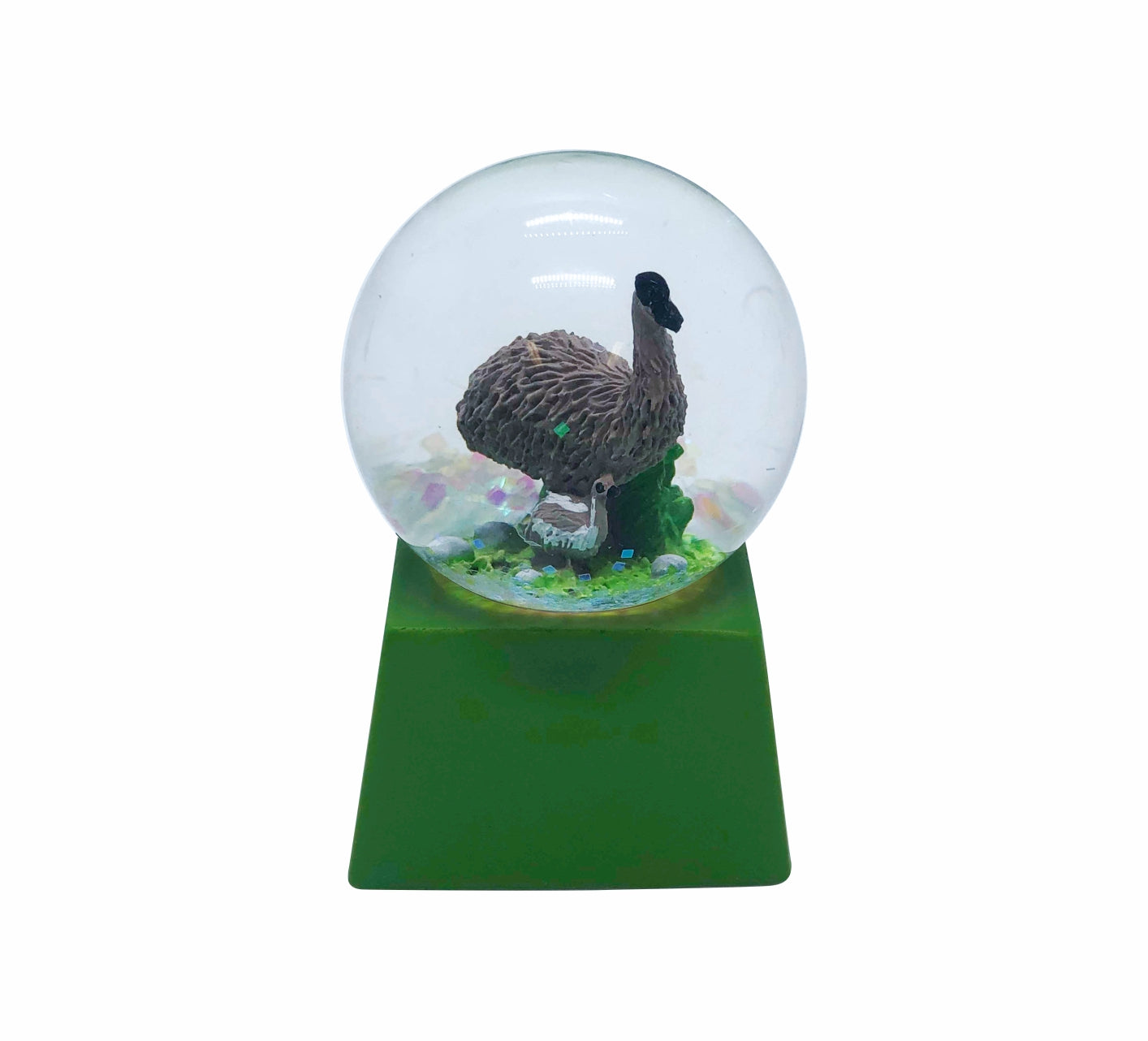 Waterball Glass Square Base 45mm Glitter Globe Aussie Gifts Souvenirs Australian Animals - fair-dinkum-gifts