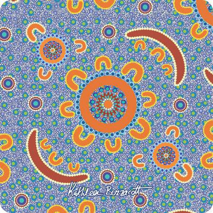 Aboriginal Ceramic Coasters - Set of 4