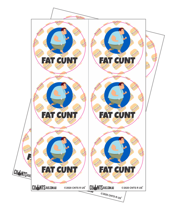 Sticker Pack - Fat Cunt CRU18-23R-11048
