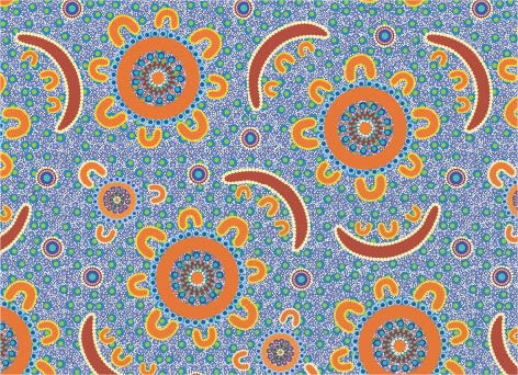 Fabric Placemats with Aboriginal Designs