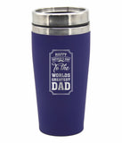 Fathers Day Travel Mug Happy Fathers Day The World's Greatest Dad Coffee Flask - fair-dinkum-gifts